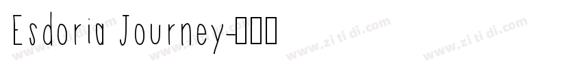 Esdoria Journey字体转换